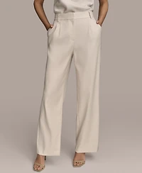 Donna Karan New York Women's Pleated Wide-Leg Pants