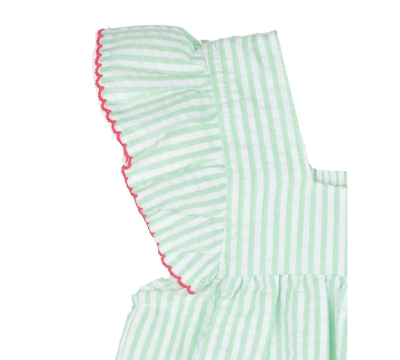 Rare Editions Baby Girls Cherry Seersucker Dress