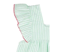 Rare Editions Baby Girls Cherry Seersucker Dress