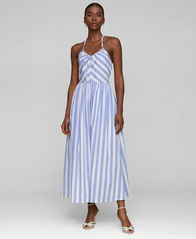 Avec Les Filles Women's Halter Maxi Dress
