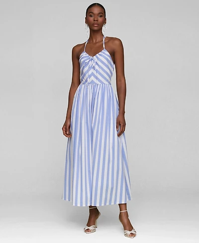 Avec Les Filles Women's Halter Maxi Dress