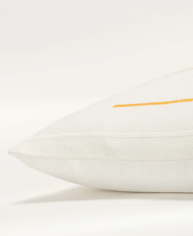 Rizzy Home Glam Striped Woven Decorative Pillow