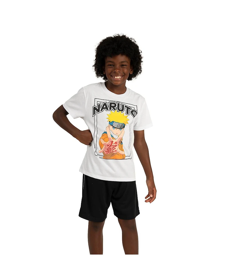 Naruto Boys 3-Pack Set - Includes Two Tees and Mesh Shorts-xxl