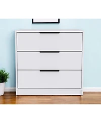 Three-Drawer Dresser for Bedroom Storage and Organization