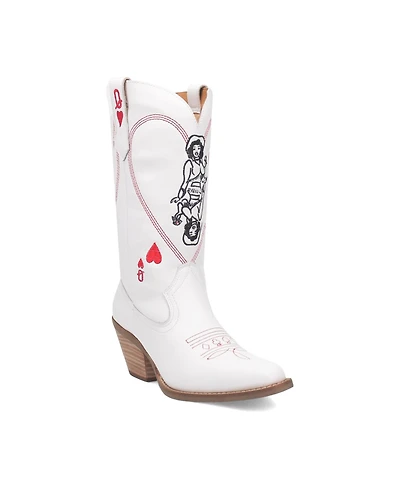 Dingo Women's Queen A Hearts Leather Boots