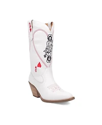 Dingo Women's Queen A Hearts Leather Boots