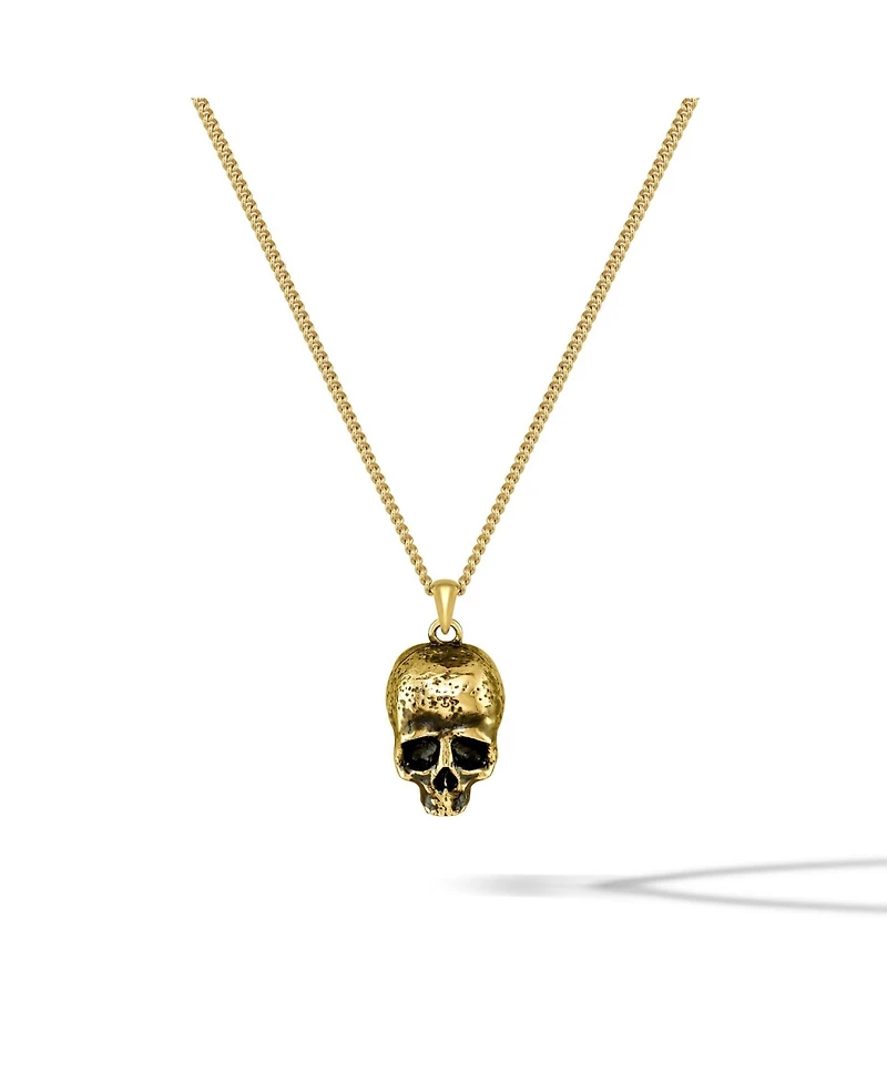 Vincero Men's Memento Mori Pendant Necklace in Gold-Tone Stainless Steel
