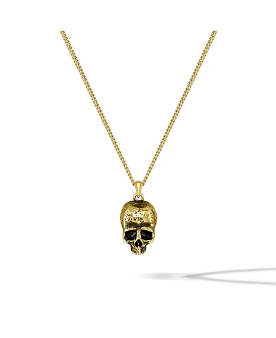 Vincero Men's Memento Mori Pendant Necklace in Gold-Tone Stainless Steel