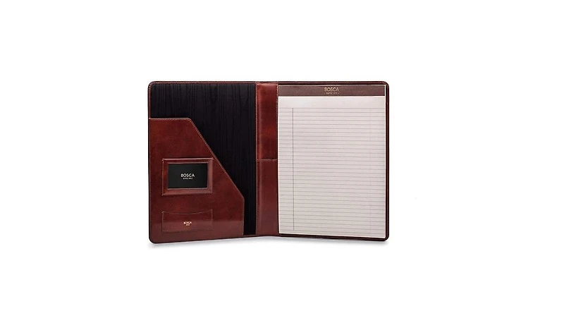 Bosca Old Leather 8.5 X 11 Pad Portfolio