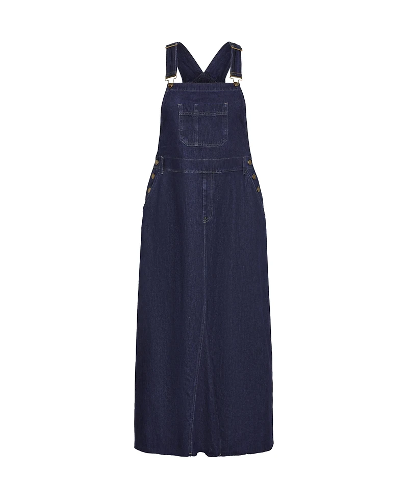 City Chic Women's Pinafore Maxi Dress