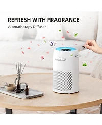 AromaRoom Air Purifiers for Bedroom, H13 Hepa Air Purifier for Home with Fragrance Sponge, Portable Air Cleaner for Smoke, Allergies, Pet Hair Dander,