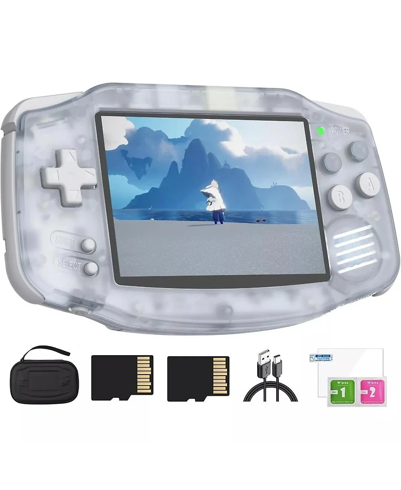 Retro Handheld Game Console, 3.4 Inch Ips Screen, 64GB Storage, 5532 Pre-Installed Games, WiFi, Hdmi