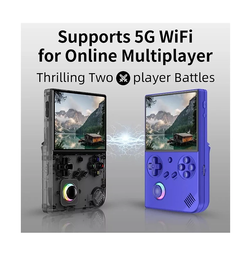 Handheld Game Console Rg 40XXV 4.0'' Ips Screen with 64G Tf Card 5G WiFi 4.2 Bluetooth Online, and Hdmi Retro Emulator