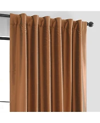 Half Price Drapes Copper Kettle Vintage Textured Faux Dupioni Silk Blackout Curtain