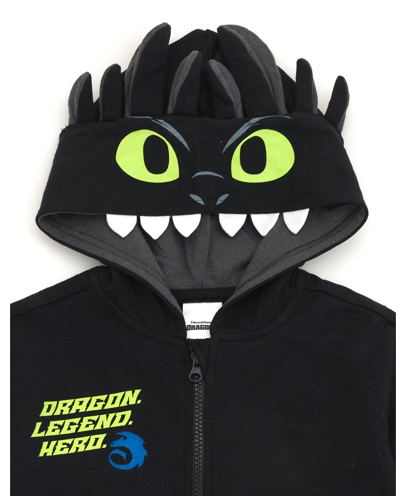 How to Train Your Dragon Boys Toothless Fleece Cosplay Hoodie