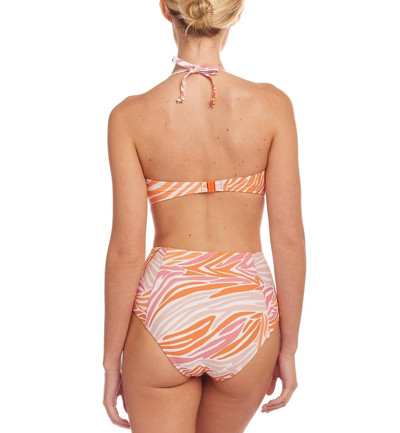 Lascana Women's Zebra Print Bandeau Bikini Swimsuit Top Bra Sizing