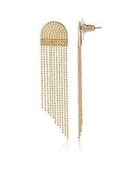 Jessica Simpson Gold-Tone Fringe Dangle Earrings