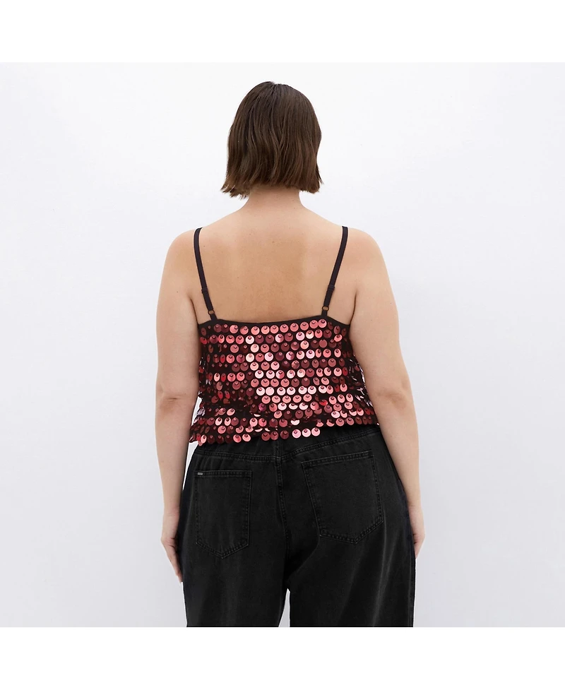 City Chic Plus Size Disco Top