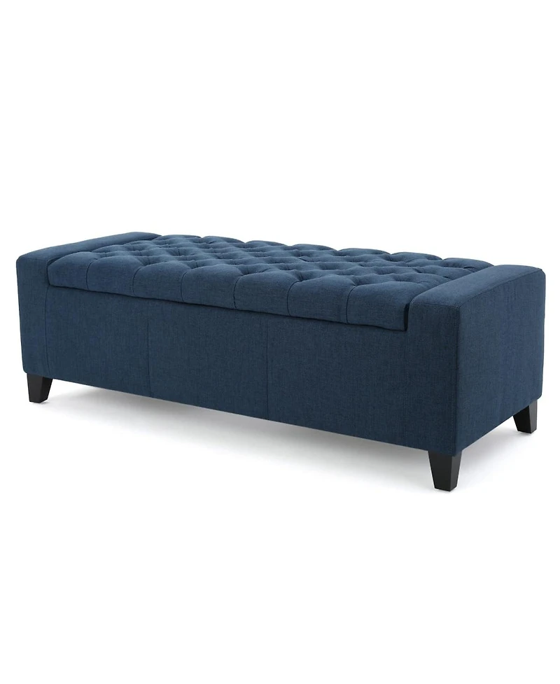Tufted Upholstered Storage Ottoman Bench with Lift-Top and Versatile Seating for Bedroom or Living Room-The Pop Home