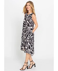 Olsen Women's Sleeveless Printed A-Line Dress