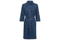 Olsen Women's Paisley Denim Shirt Dress