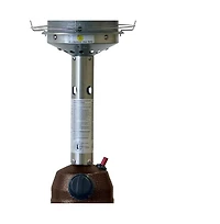 Compact 11000 Btu Propane Patio Heater with Cylindrical Pole for Tables