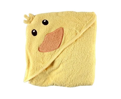 Luvable Friends Unisex Cozy Cotton Critter Hooded Drying Towel