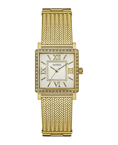Guess Women's Analog Gold-Tone Mesh Watch, 28mm