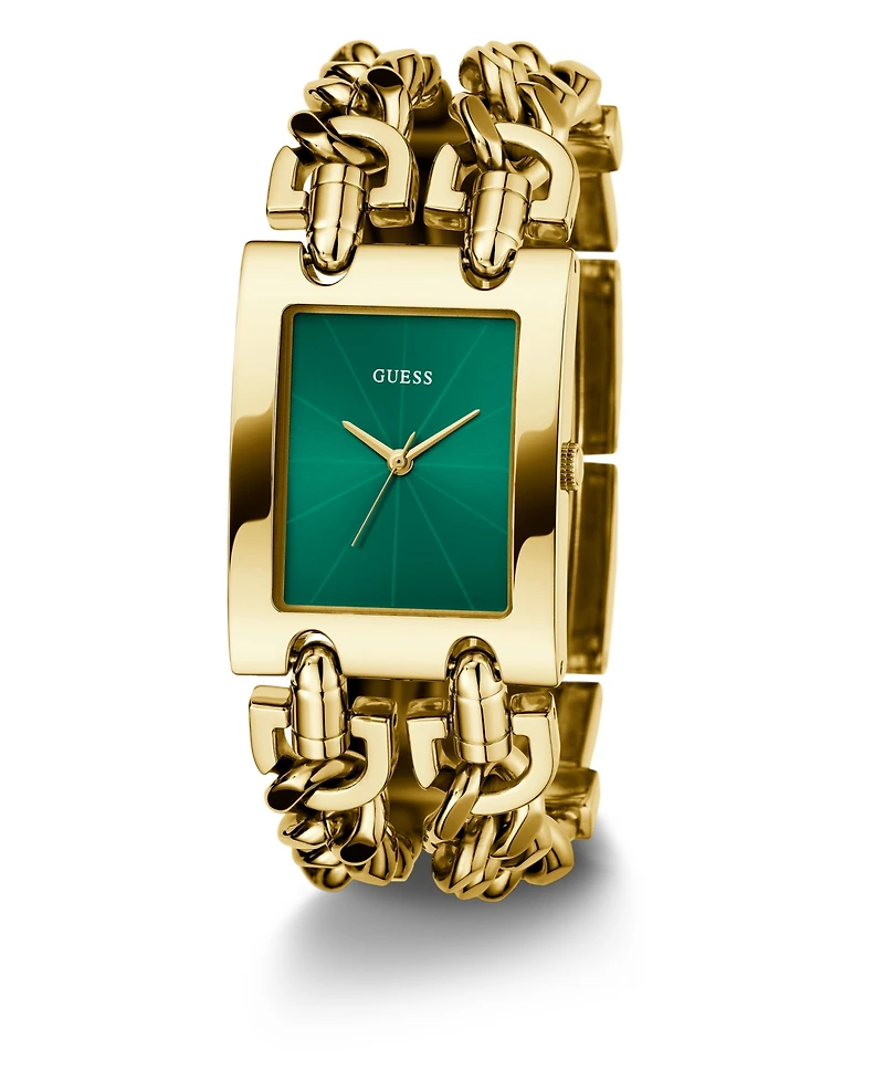 Guess Women's Analog Gold-Tone Stainless Steel Watch, 28mm