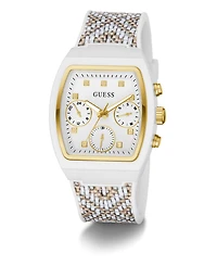 Guess Women's Multi-Function White Silicone Strap Watch, 36mm