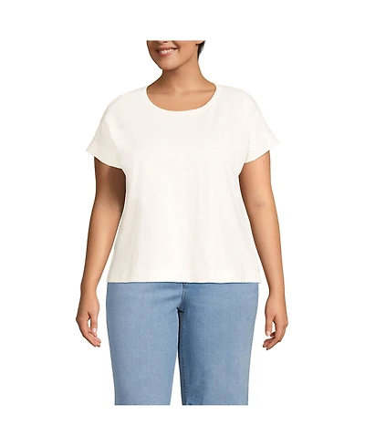 Lands' End Plus Slub T-Shirt