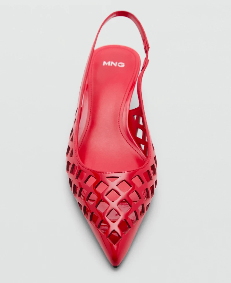 Mango Women's Die-Cut Kitten Shoes