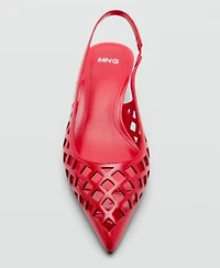 Mango Women's Die-Cut Kitten Shoes