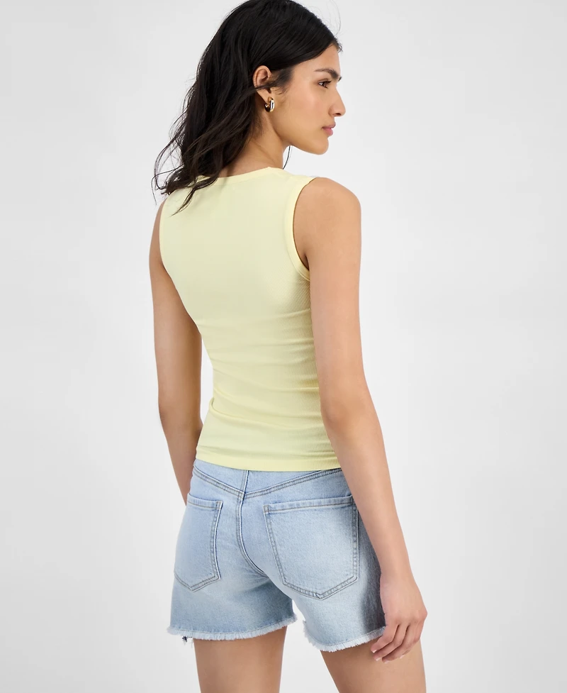And Now This Women's Ribbed Seamless Square-Neck Tank Top, Created for Macy's