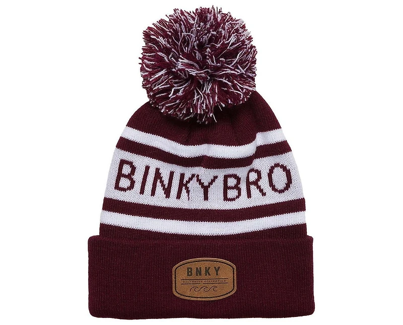 BinkyBro Men's Adult Sundance Pom - Raven Beanie