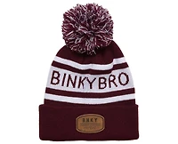 BinkyBro Men's Adult Sundance Pom - Raven Beanie