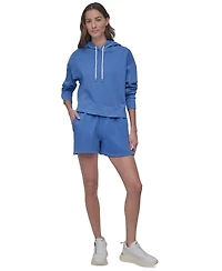 Dkny Sport Women's Cotton Embroidered Logo Pullover Hoodie