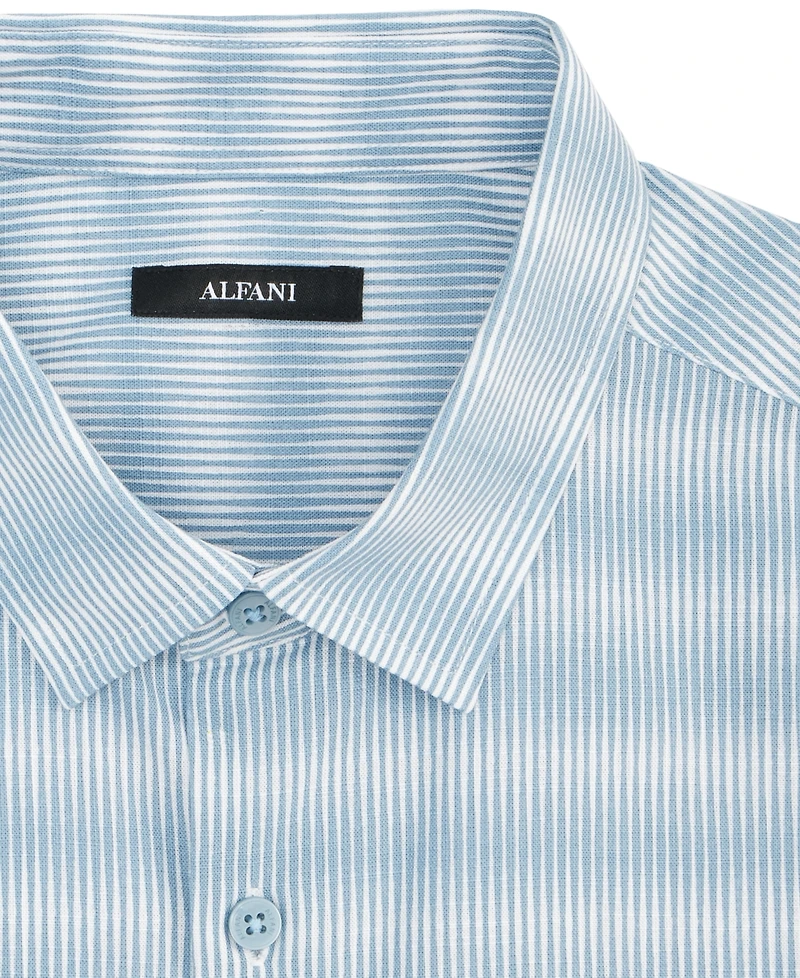 Alfani Men's Textured Stripe Shirt, Exclusively at Macy's