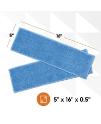 Superio Miracle Microfiber Flat Mop with Telescopic Aluminum Handle
