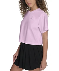 Starter Women's Cotton Monogram Relaxed Cropped T-Shirt