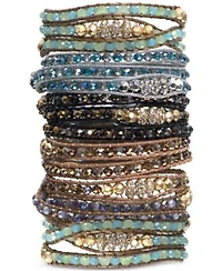 Lonna Lilly Crystal Or Glass Bead Wrap Bracelets