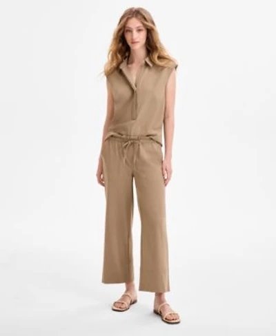 Liverpool Los Angeles Womens Pull On Wide Leg Crop Pants P Xs 3x