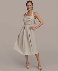 Donna Karan New York Women's Tie-Back Midi Dress