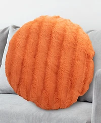 Cheer Collection Decorative Round Deccorative Pillow Set, 18" x 18"