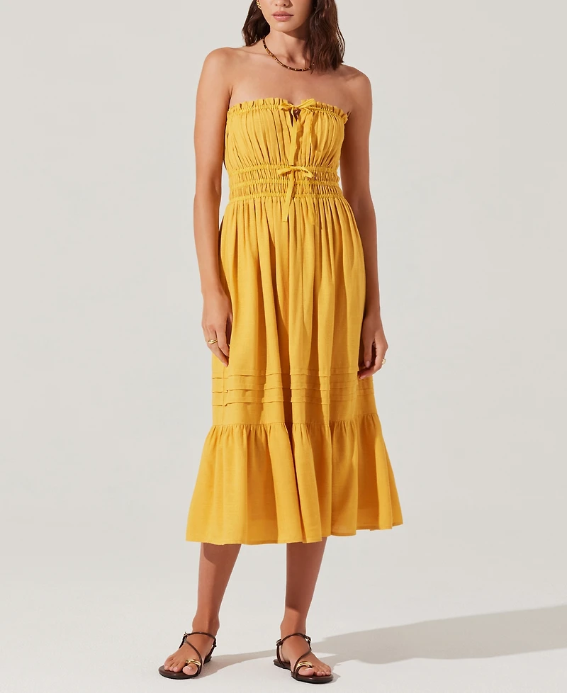 Astr the Label Women's Aubrie Strapless Midi Dress