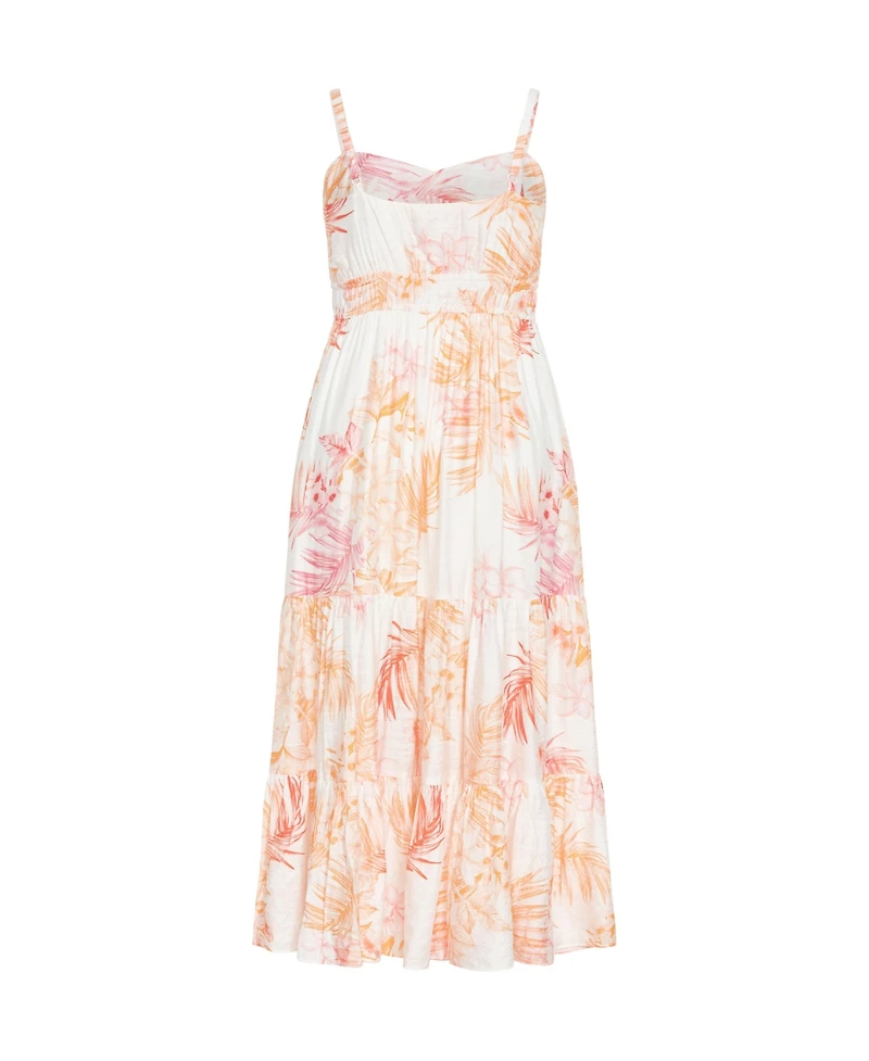 City Chic Plus Kehlani Print Maxi Dress