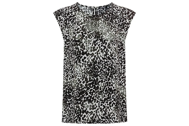 Olsen Women's Modern Animal Print Blouse