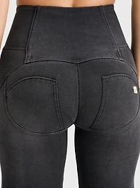 Freddy Women's High-Rise Sculpting Palazzo Flare Jeans