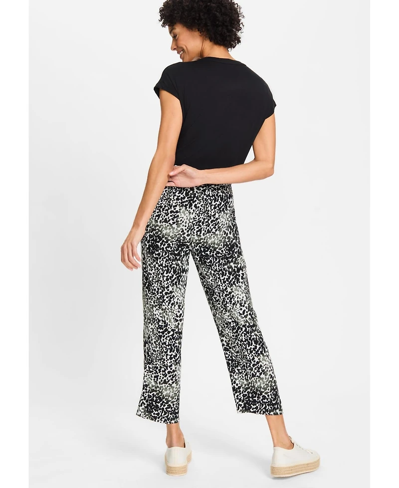 Olsen Women's Mona Fit Modern Animal Print Pant