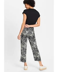 Olsen Women's Mona Fit Modern Animal Print Pant